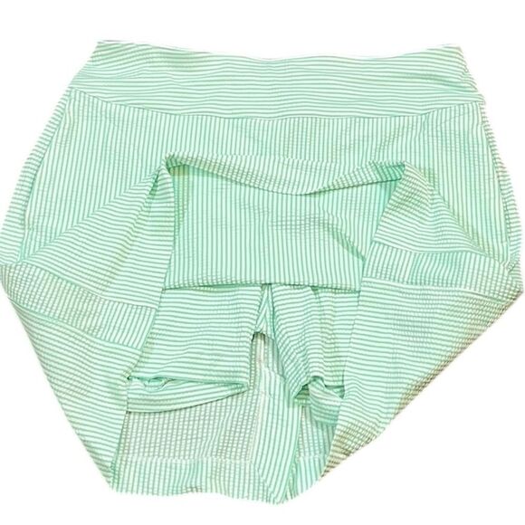 Fairway And Greene Mint Green And White Gingham Skort, Size M - Picture 2 of 8